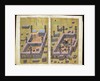 MS.343.f15v-16r The mosques at Medina & Mecca, from `Reasons for Charity', by Mustafa Al-Shukri, 1160 by Persian School