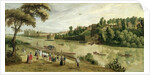 The Thames at Richmond, with the Old Royal Palace, c.1620 by Flemish School