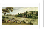 The Thames at Richmond, with the Old Royal Palace, c.1620 by Flemish School