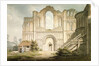 PD.56-1958 West front of Castle Acre Priory Church, near Downham, Norfolk, 1796 by Edward Dayes