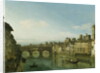 The Arno in Florence with the Ponte Vecchio, c.1745 by Bernardo Bellotto
