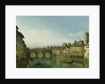 The Arno in Florence with the Ponte Vecchio, c.1745 by Bernardo Bellotto