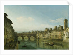The Arno in Florence with the Ponte Vecchio, c.1745 by Bernardo Bellotto