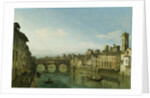 The Arno in Florence with the Ponte Vecchio, c.1745 by Bernardo Bellotto