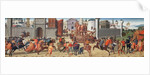 The Siege of Troy II: The Wooden Horse, c.1490-95 by Biagio di Antonio