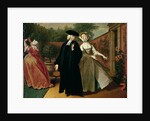 Pamela shows Mr Williams a hiding place for her letters, from `Pamela: or Virtue Rewarded' by Samuel Richardson published 1740, c.1744 by Joseph Highmore