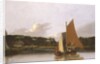 Boats on the Yare near Bramenton, Norfolk, 1828 by Joseph Stannard
