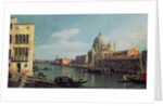 View of the Grand Canal: Santa Maria della Salute and the Dogana from Campo Santa Maria Zobenigo, early 1730s by Canaletto