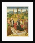 The Deposition, centre panel of triptych, late 15th-early 16th century by School French