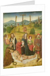 The Deposition, centre panel of triptych, late 15th-early 16th century by School French