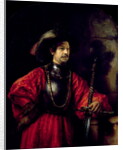 Portrait of a man in military costume, 1650 by Rembrandt Harmensz. van Rijn