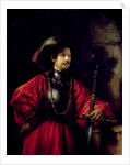 Portrait of a man in military costume, 1650 by Rembrandt Harmensz. van Rijn