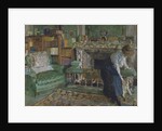 Marguerite Chapin in her apartment with her dog, 1910 by Edouard Vuillard