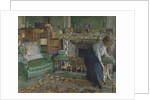 Marguerite Chapin in her apartment with her dog, 1910 by Edouard Vuillard