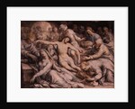 PD.5-1957 The Lamentation over the Dead Christ, c.1585 by Isaac Oliver