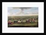 A race on the beacon course at Newmarket, c.1750 by John Wootton