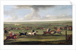 A race on the beacon course at Newmarket, c.1750 by John Wootton