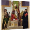 St. Lanfranc of Pavia enthroned between St. John the Baptist and St. Liberius, c.1515-16 by Giovanni Battista Cima da Conegliano
