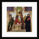 St. Lanfranc of Pavia enthroned between St. John the Baptist and St. Liberius, c.1515-16 by Giovanni Battista Cima da Conegliano