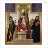 St. Lanfranc of Pavia enthroned between St. John the Baptist and St. Liberius, c.1515-16 by Giovanni Battista Cima da Conegliano