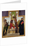 St. Lanfranc of Pavia enthroned between St. John the Baptist and St. Liberius, c.1515-16 by Giovanni Battista Cima da Conegliano