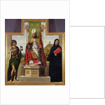 St. Lanfranc of Pavia enthroned between St. John the Baptist and St. Liberius, c.1515-16 by Giovanni Battista Cima da Conegliano