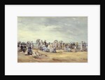 The Beach at Trouville, 1873 by Eugene Louis Boudin