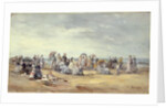 The Beach at Trouville, 1873 by Eugene Louis Boudin