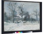 Piette's House at Montfoucault, Snow Effect, 1874 by Camille Pissarro