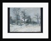 Piette's House at Montfoucault, Snow Effect, 1874 by Camille Pissarro