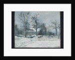 Piette's House at Montfoucault, Snow Effect, 1874 by Camille Pissarro