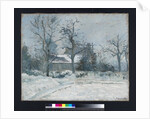 Piette's House at Montfoucault, Snow Effect, 1874 by Camille Pissarro