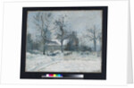 Piette's House at Montfoucault, Snow Effect, 1874 by Camille Pissarro