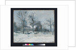 Piette's House at Montfoucault, Snow Effect, 1874 by Camille Pissarro