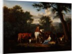 Landscape with Cattle and Figures, 1664 by Adriaen van de Velde