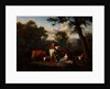 Landscape with Cattle and Figures, 1664 by Adriaen van de Velde