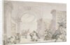 No.0613 The West Room and the Dome Room of Old University Library, Cambridge, 1800 by Thomas Rowlandson