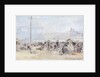 People on the Beach, Trouville, 1866 by Eugene Louis Boudin