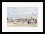 People on the Beach, Trouville, 1866 by Eugene Louis Boudin