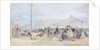 People on the Beach, Trouville, 1866 by Eugene Louis Boudin