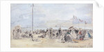 People on the Beach, Trouville, 1866 by Eugene Louis Boudin