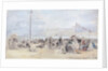 People on the Beach, Trouville, 1866 by Eugene Louis Boudin