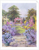 The Flagstone Path in a Summer Garden by Edith Alice (fl.1900-40) Andrews
