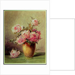 Pink Roses in a Yellow Vase by John Porter Wale