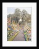 Garden Path with Hollyhocks and Poppies by Blanche Baker