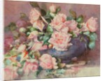 A Bowl of Pink Roses by Melicent Grose