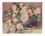A Bowl of Pink Roses by Melicent Grose