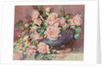 A Bowl of Pink Roses by Melicent Grose
