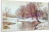 Snowy Landscape with Deer by Arthur Willett