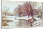 Snowy Landscape with Deer by Arthur Willett